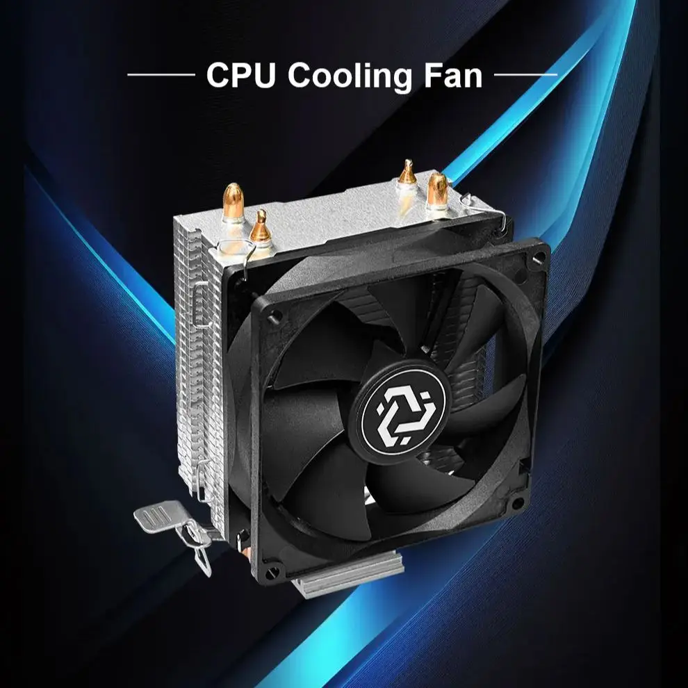 

2 Heat Pipes CPU Air Cooler X79 X99 4Pin Processor Cooling Fan For Intel LGA 775 1366 1151 1155 1200 1700 2011 AMD AM3 AM4 AM5