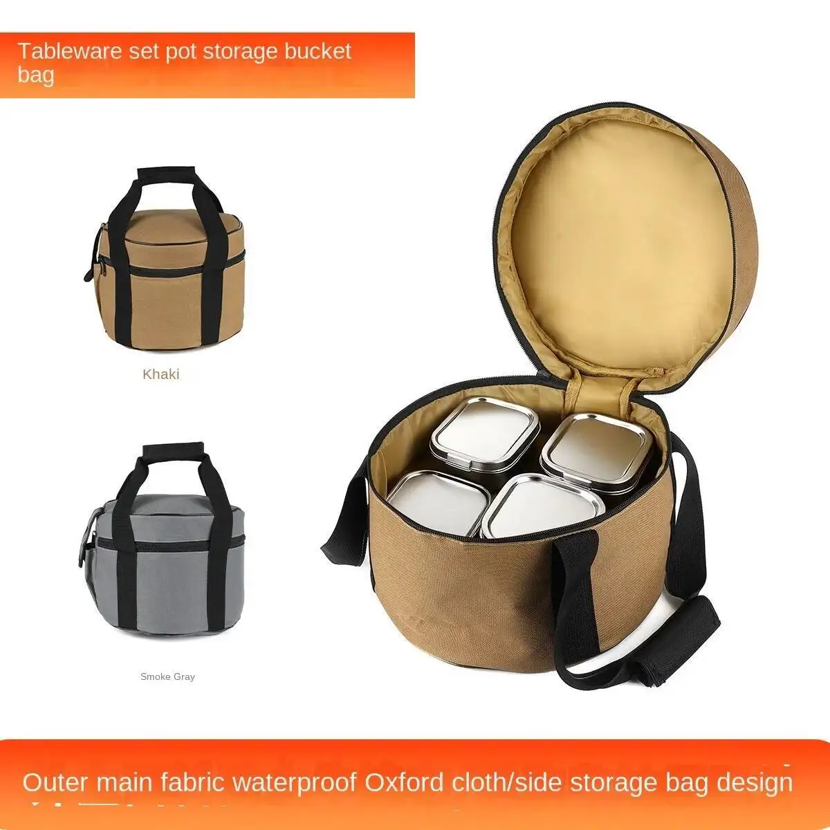 

Сумка для пикника, сумка для хранения, портативная сумка для пикника, цилиндр Ice 2025, ГОРЯЧАЯ ПРОДАЖА, набор посуды для горной улицы, горшок, бензобак, посылка