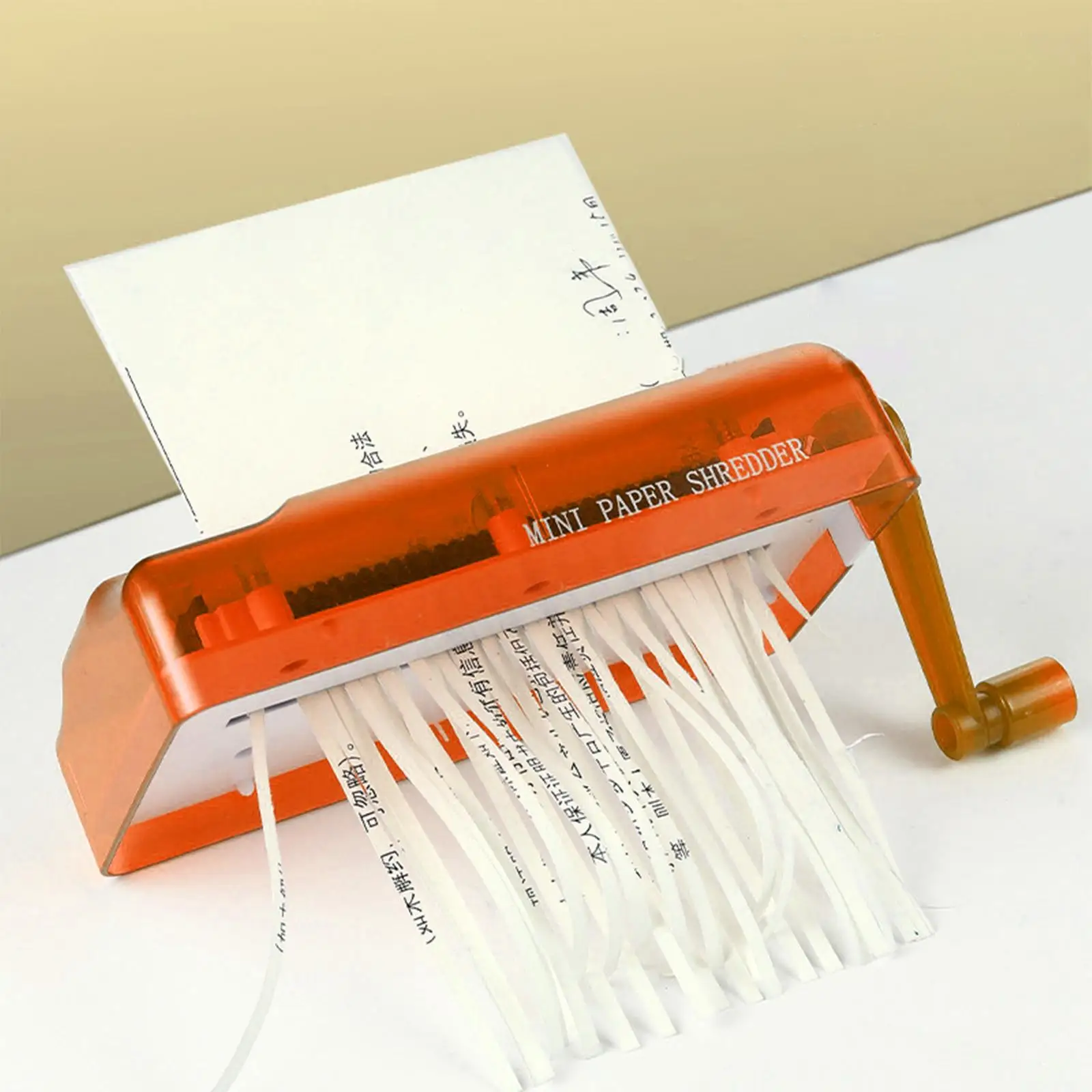 

Paper Shredder Desktop Stationery Paper Cutting Tool Practical Home Office Hand Shredder for Bills Receipts Photos Notes Paper