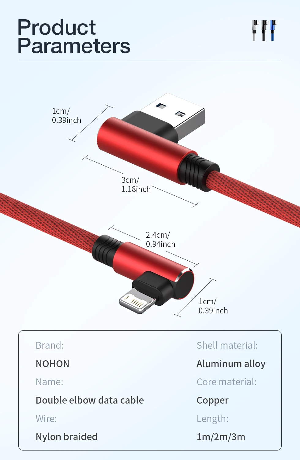 2m 3m 90 Degree Fast Charge USB Cable For iPhone 14 13 12 11 Pro Max XS XR 8 7 6 Plus SE iPad Apple Wire Data Charger Cord 2 3 m