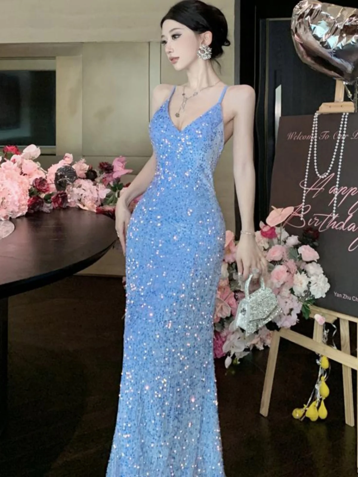 

Ele Vintage Fi Tail Evening Gown Wedding Dr for Women High End Formal Wear Perfect for Thank You Banquet And Bridal ...