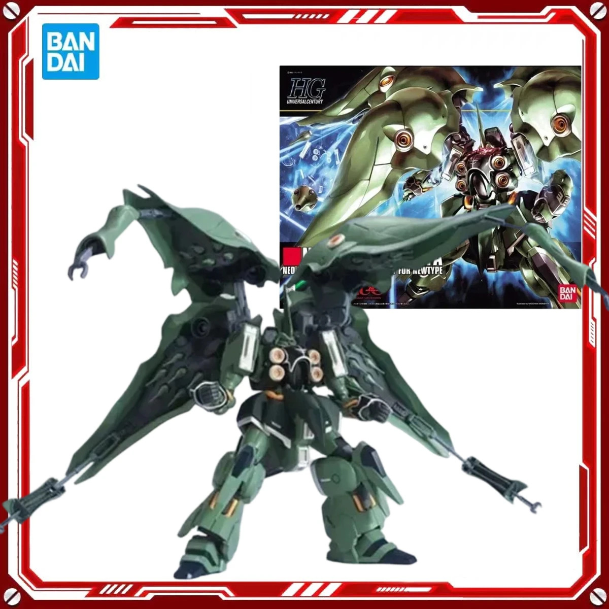 

Оригинальные наборы фигурок Bandai HGUC 099 1/144 Kshatriya, аниме-фигурки, модели, игрушки, подарок для мальчиков и девочек