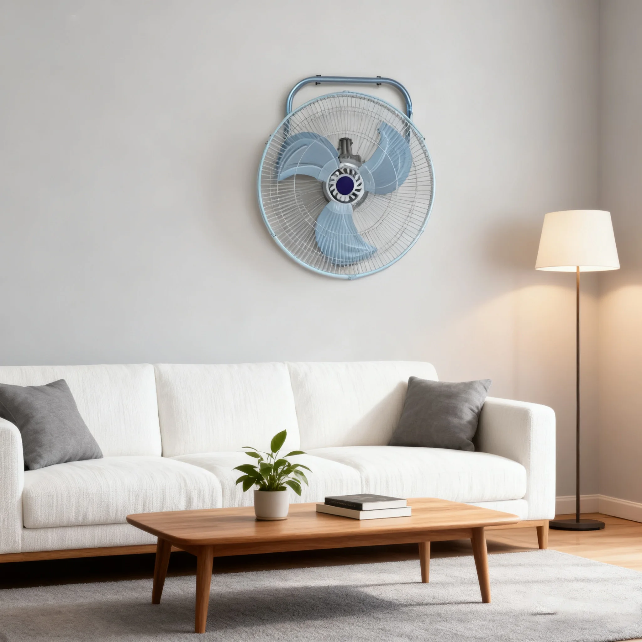 مروحة أرضية مقاس 18 بوصة، تدفق هواء قوي، زاوية واسعة، مروحة كهربائية صناعية هادئة، طاقة عالية لمستودع المكاتب المنزلية