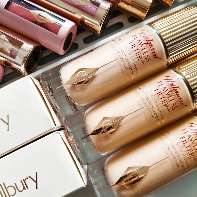 Poudre fixante Hot Charlotte, plusieurs types, fond de teint liquide effet filtre impeccable, poudre micro-légère, coussin d'air, Tilbury Cosmetics