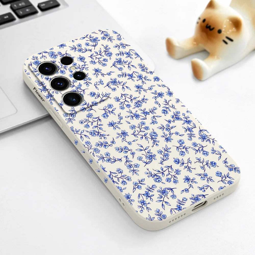 Twisted Floral Phone Case For Samsung Galaxy S26 S25 Edge S24 S23 S22 S21 S20 S10 FE Plus Ultra Silicone Soft Cover view 5