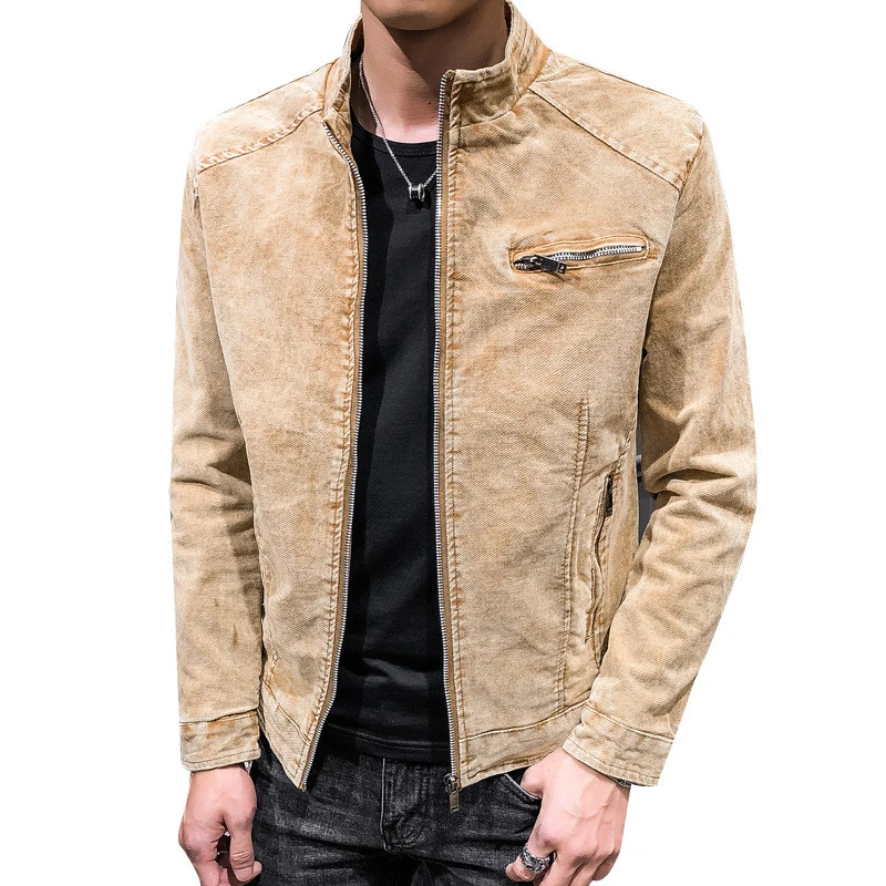 Autumn Winter Mens Warm Denim Jackets Fashion Man Streetwear Zipper Jeans Jackets Classic Men Loose Fit Windbreaker Cowboy Coats