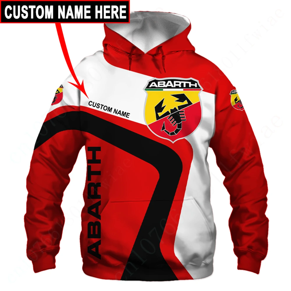 

Abarth Hoodies For Men Women Casual Sweatshirt Top Unisex Clothing Harajuku 3D Printing Essentials Pullover Anime Zip Hoodies