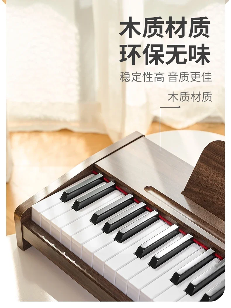 Children's wooden piano toy beginner electronic piano little boy and girl baby baby baby's first birthday gift