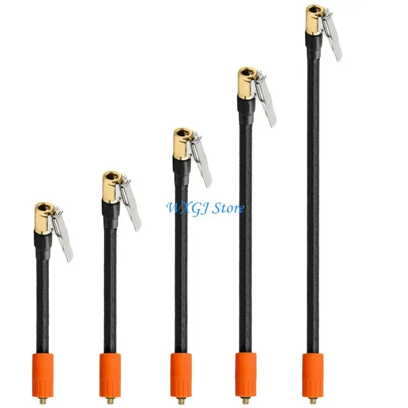 

37JE 6mm Thread Quick Connection Tire Inflator Adapters Silicone Air Chuck Leak Proof Corrosion Resistant For Bike Motorcycle