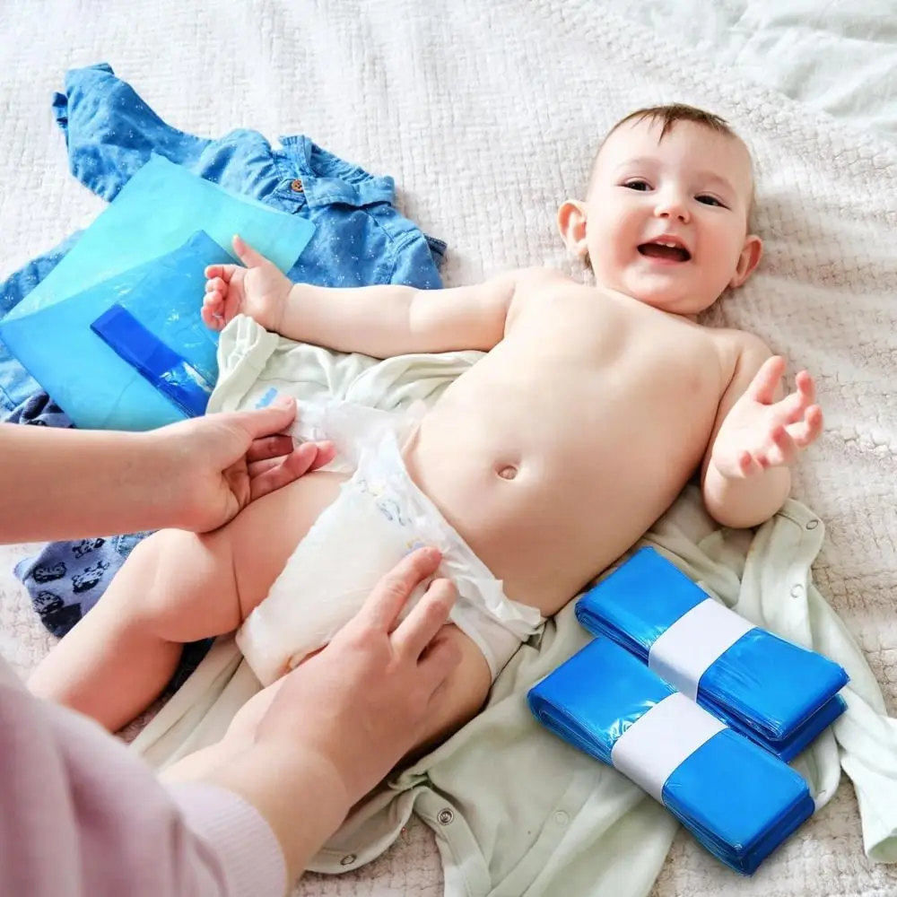 Durable Diaper Trash Bags Deal with Odors Effectively Thickened Nappy Bin Refills Tear-Resistant Nursery Rooms