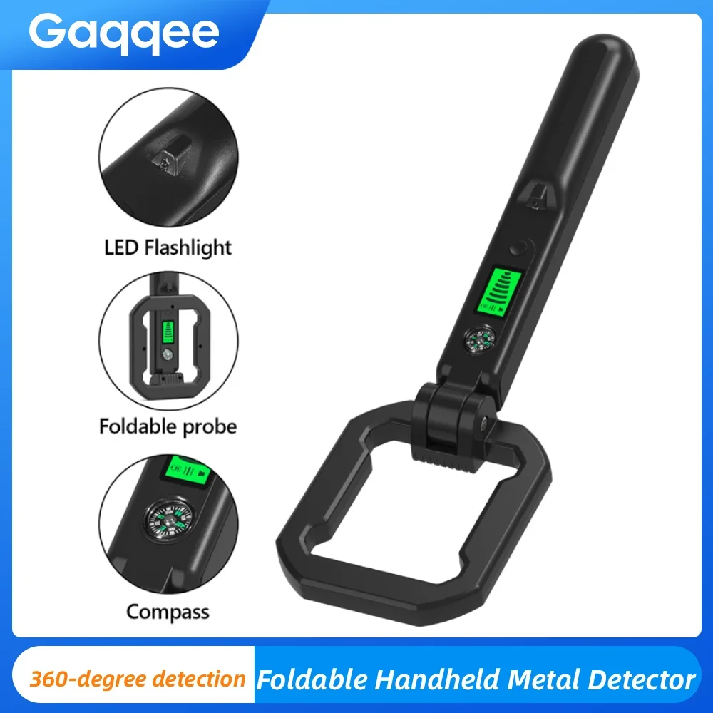 

High Sensitivity Foldable Metal Detector With 3 Alarm Modes 360 Degree Detection Metal Detectors for Station Security Check