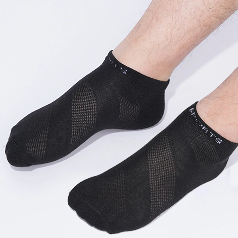 

5 Pairs/lot Men Ankle Socks Breathable Cotton Sports Socks Slash Mesh Casual Athletic Summer Thin Cut Short New Style Sokken