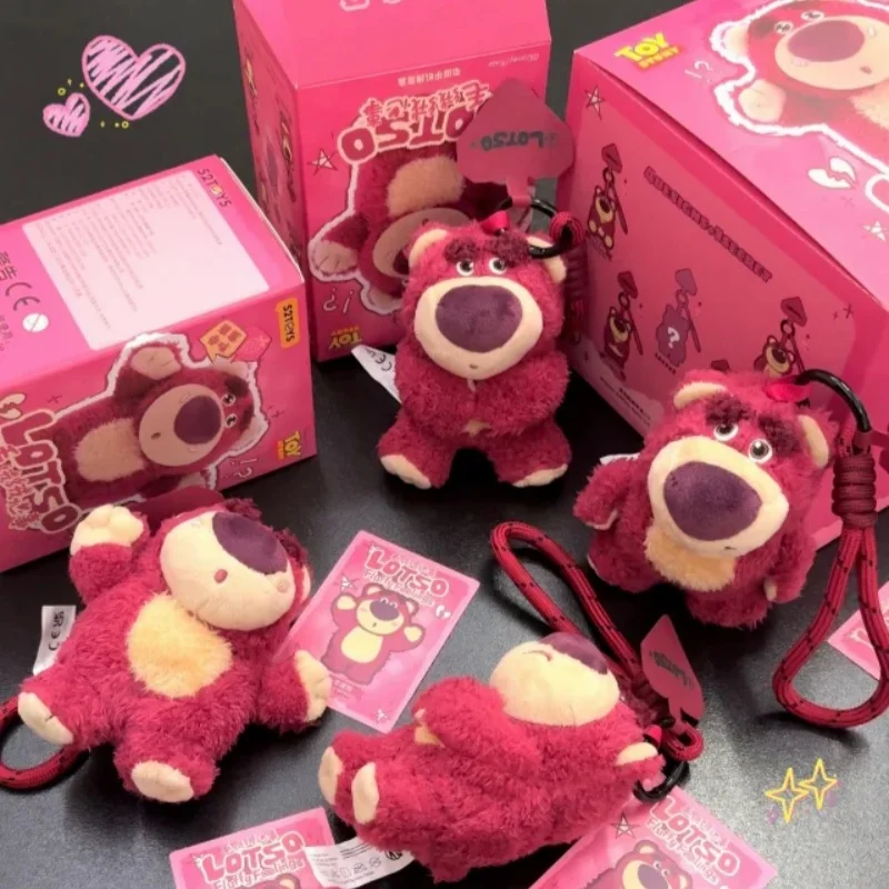 

52toys Disney Strawberry Bear Plush Heart Series Plush Toy Anime Doll Keyring Cartoon Cute Backpack Pendant Birthday Present