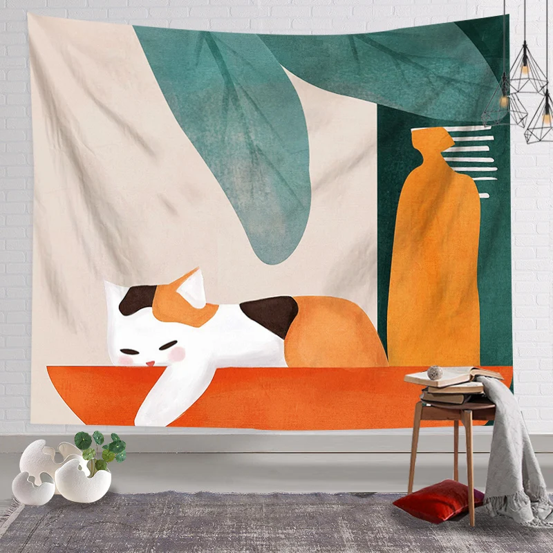 

Simple Art Home Decor Tapestry Aesthetics Bedroom Living Room Background ation