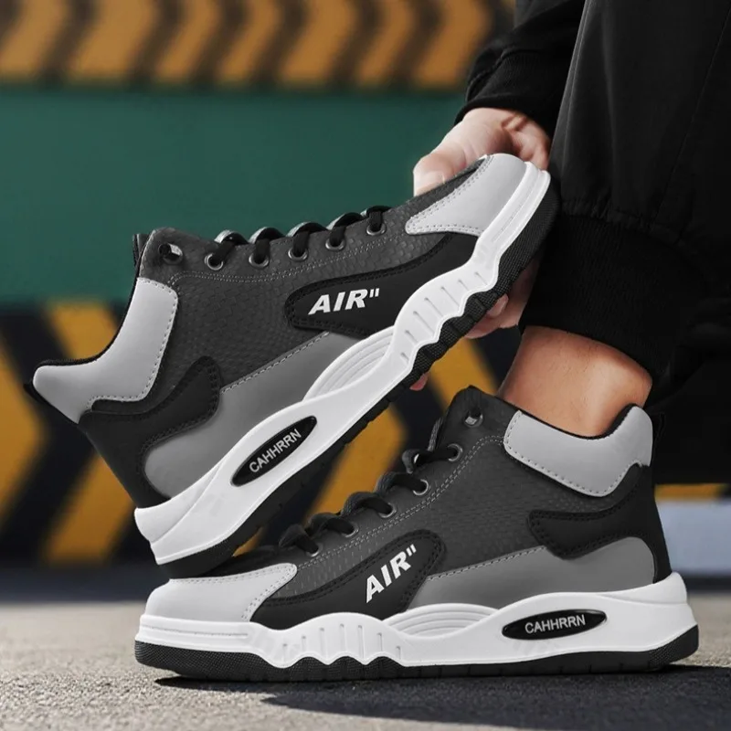 الرجال أحذية عالية الجودة 2025 الخريف الشتاء جديد خمر منصة عدم الانزلاق أحذية رياضية الارتفاع زيادة الراحة مقاومة للاهتراء حذاء كاجوال #3