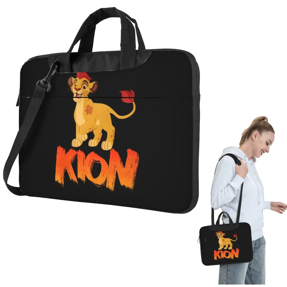 Lion Guard Kion Crossbody Laptop Bag Case Computer Bag 13 14 15.6 Inch Notebook Pouch for Macbook Pro