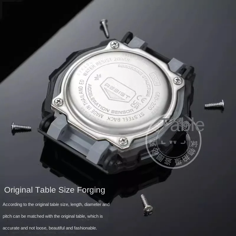 For G-SHOCK GBD-200 bottom cover screws Casio GGBD-200 watch case rear cover bottom cover screw repair accessories+tool
