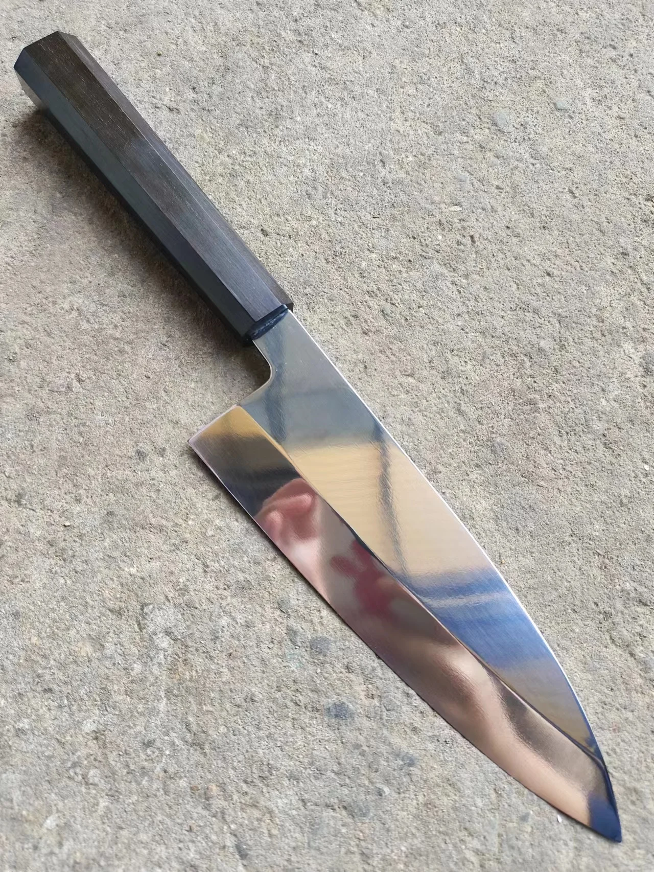 

8.3 Inch Deba Knife Single-edged Blade 10Cr15MoV Steel Chef Cleaver Sashimi Slicing Sushi Chopper Kitchen Knife Ebony Handle