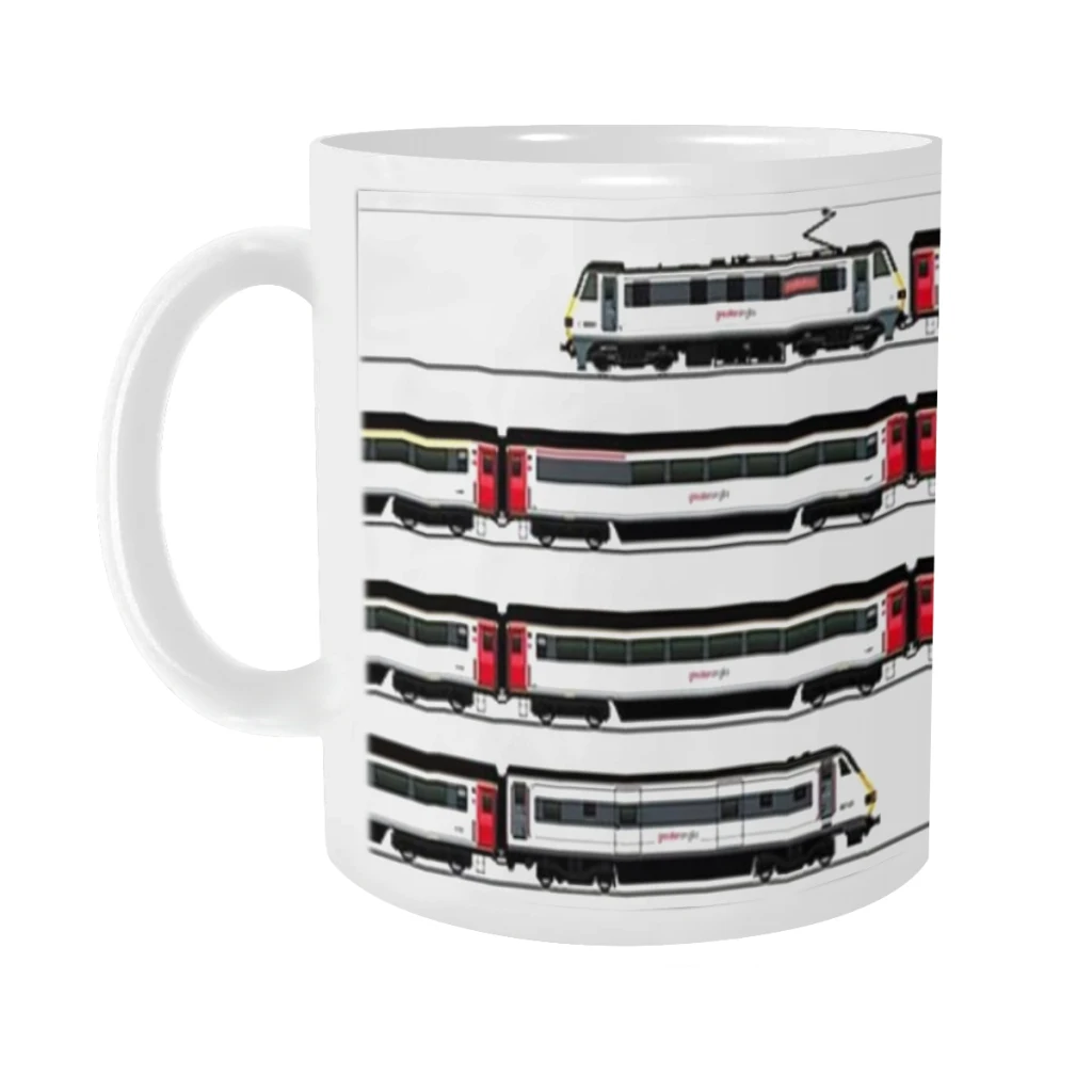 CLASS 90 GREATER ANGLIA LOCOMOTIVE Tea Coffee Mugs Bachelorette Party Team Groomsman Cups Wedding Gifts