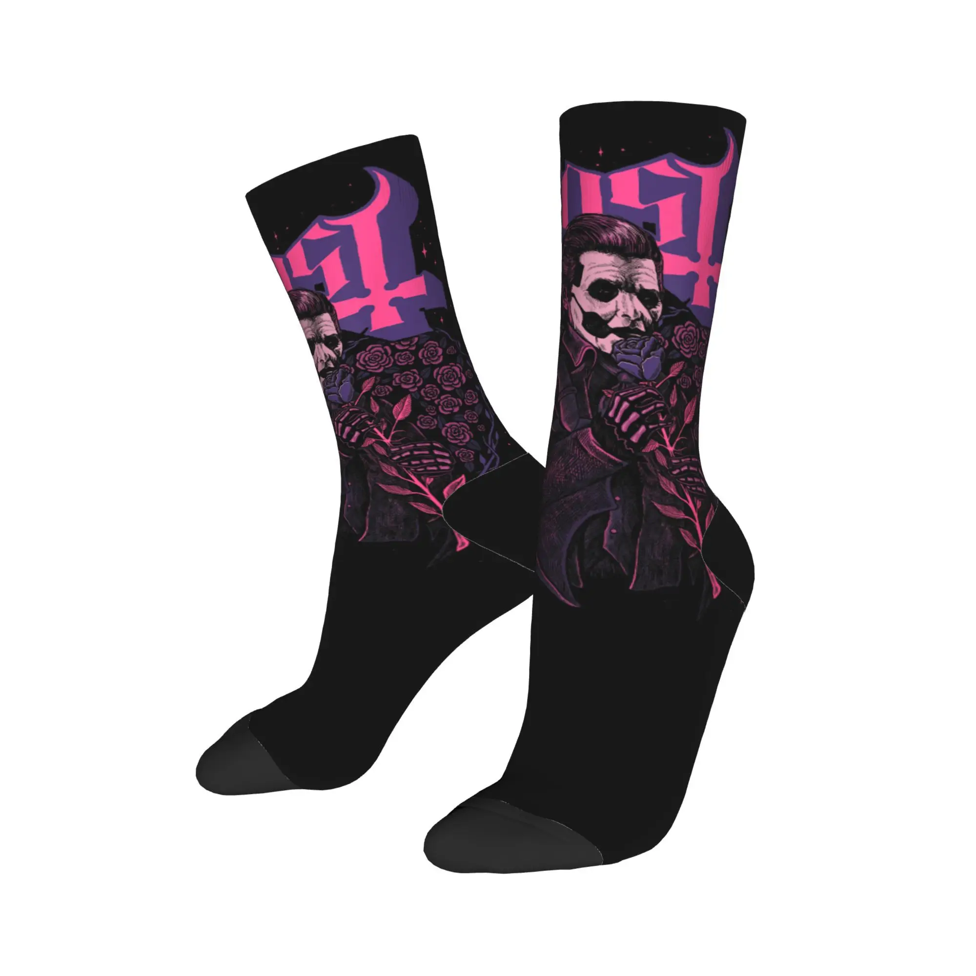 

New Male Men Socks Casual Ghost Band Rock Sock Polyester High Quality Women's Socks Spring Summer Autumn Winter
