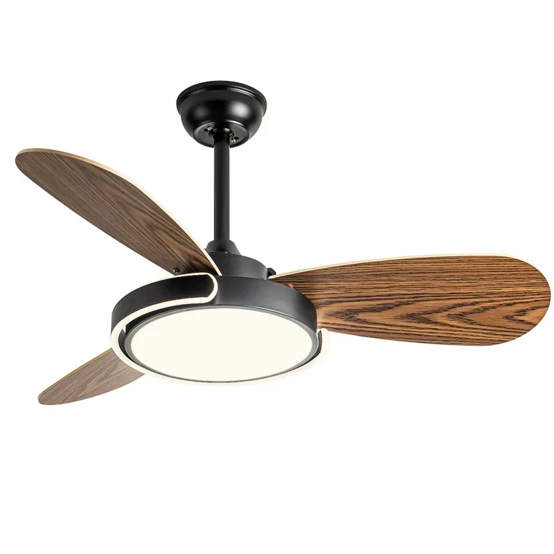 Nordic bedroom fan light variable frequency remote control ceiling fan light household