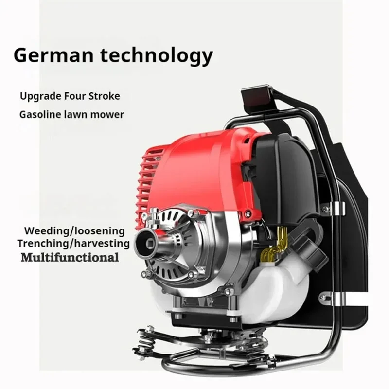 4 Stroke Gasoline Engine Knapsack Petrol Mower Brush Cutter Grass Cutter Eradicator Multifunction Currowing Cutting Tools