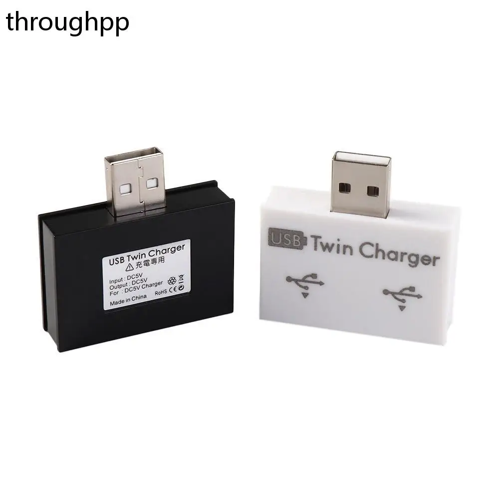 1PC 2-Port USB Charger USB2.0 Charging Splitter 4.1*4*1cm Hub Adapter Charging Accessories