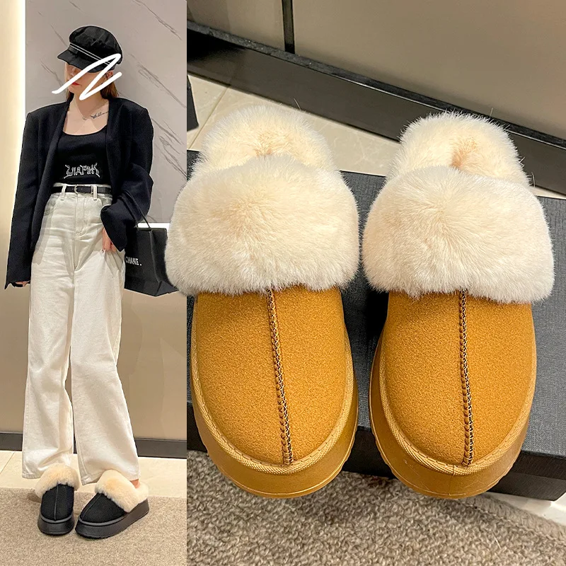 

Новинка 2024, женские сапоги, женские теплые короткие сапоги с бархатной подкладкой, повседневные сапоги для снежной погоды, Студенческая хлопковая обувь