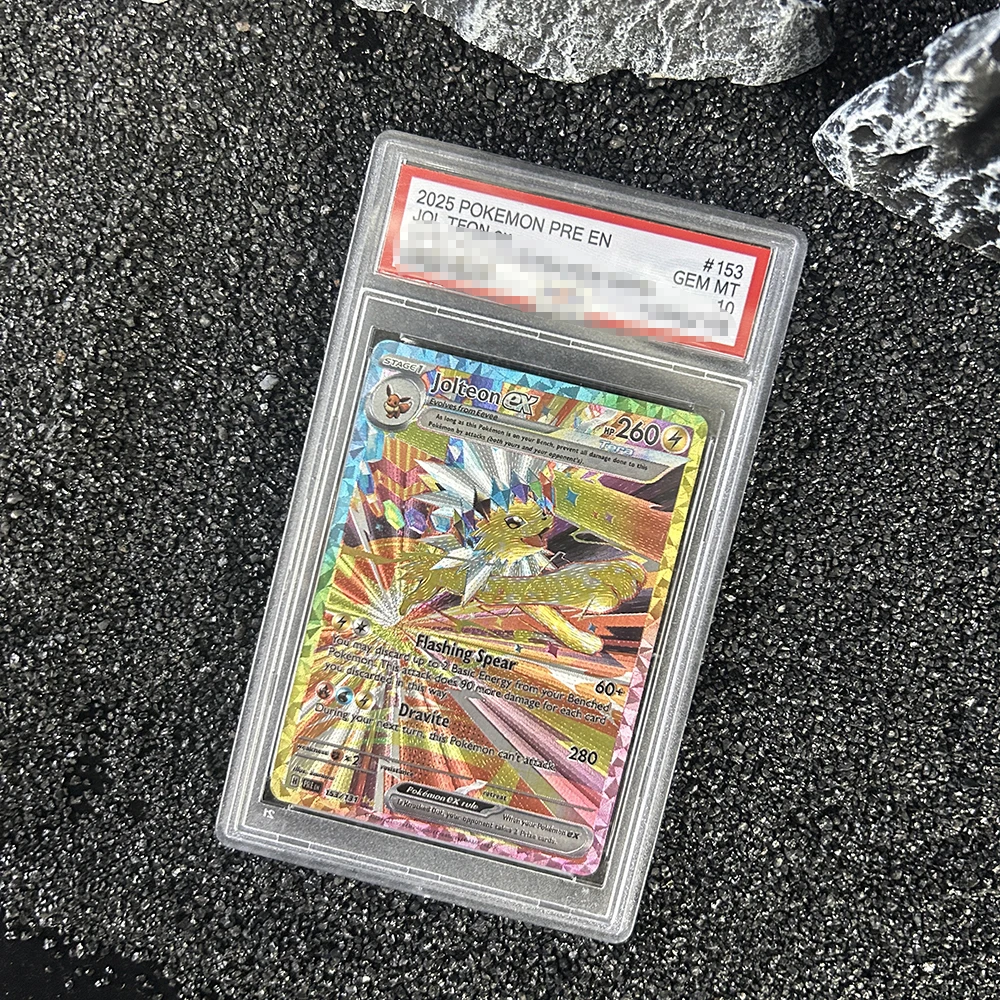 

PTCG Jolteon Eevee Ex Card, английская версия, коллекционная флэш-карта с самоконтролем, хобби, игра, коллекция аниме, карты, подарки для друзей