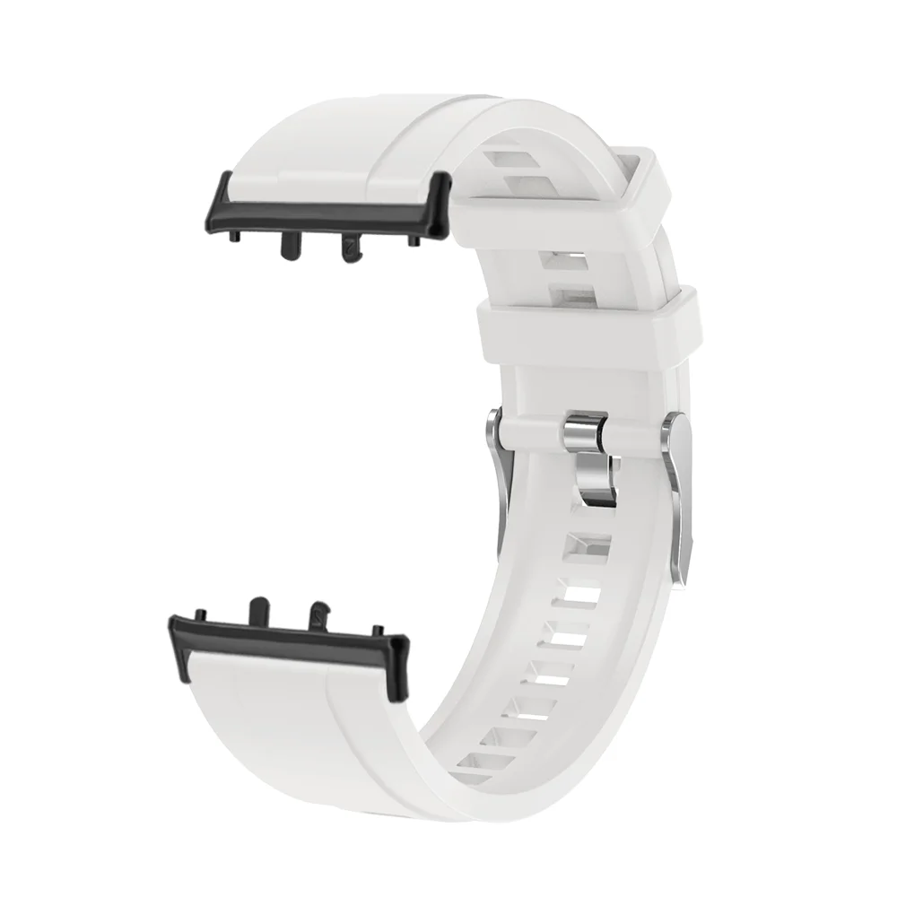 

18mm Watch Strap For Samsung Galaxy Fit 3 Soft Rubber Frontier Quick Release Replacement Sport Smartwatch Band With Metal Buckle