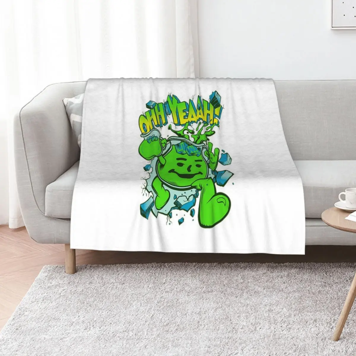 

OHH YEAH! Kool Aid Man Lime Throw Blanket Giant Sofa Sofa Quilt Tourist Bed Fashionable Blankets