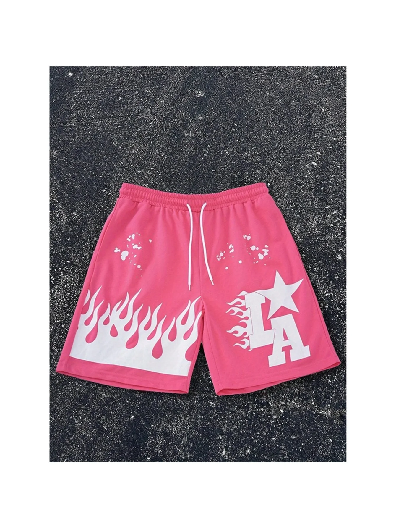 

2026 Summer New Men's Shorts - 3D Trendy Brand Flame Print Fashion Street Style Comfortable Lightweight Soft