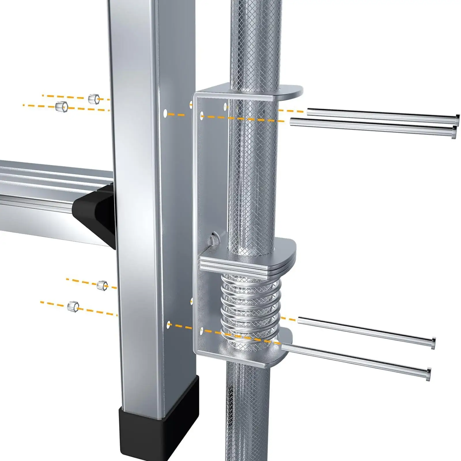 Ladder Leveling Tool Adjustable Aluminum Step Ladder Leg Stabilizer Non Slip Accessory for Indoor Outdoor Stairs