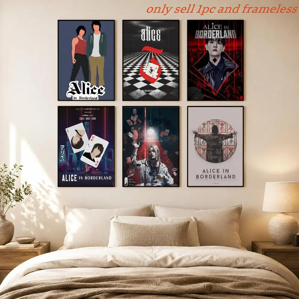 TV Series A-Alice In Borderland Poster HD Home Sticky Wall Waterproof Home Living Room Bar Aesthetic Decor