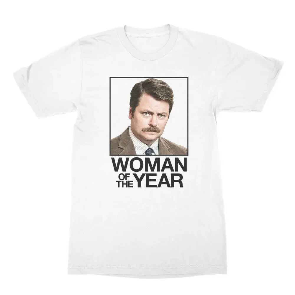 Parks And Recreation Funny TV Ron Swanson Woman Of The Year Men T Shirt