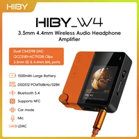 Amplificador de Auriculares HiFi Inalámbrico HiBy W4 3.5mm 4.4mm, DAC USB, Bluetooth 5.4 QCC5181 AC7923B DSD512 CS43198*2 CarPlay LDAC
