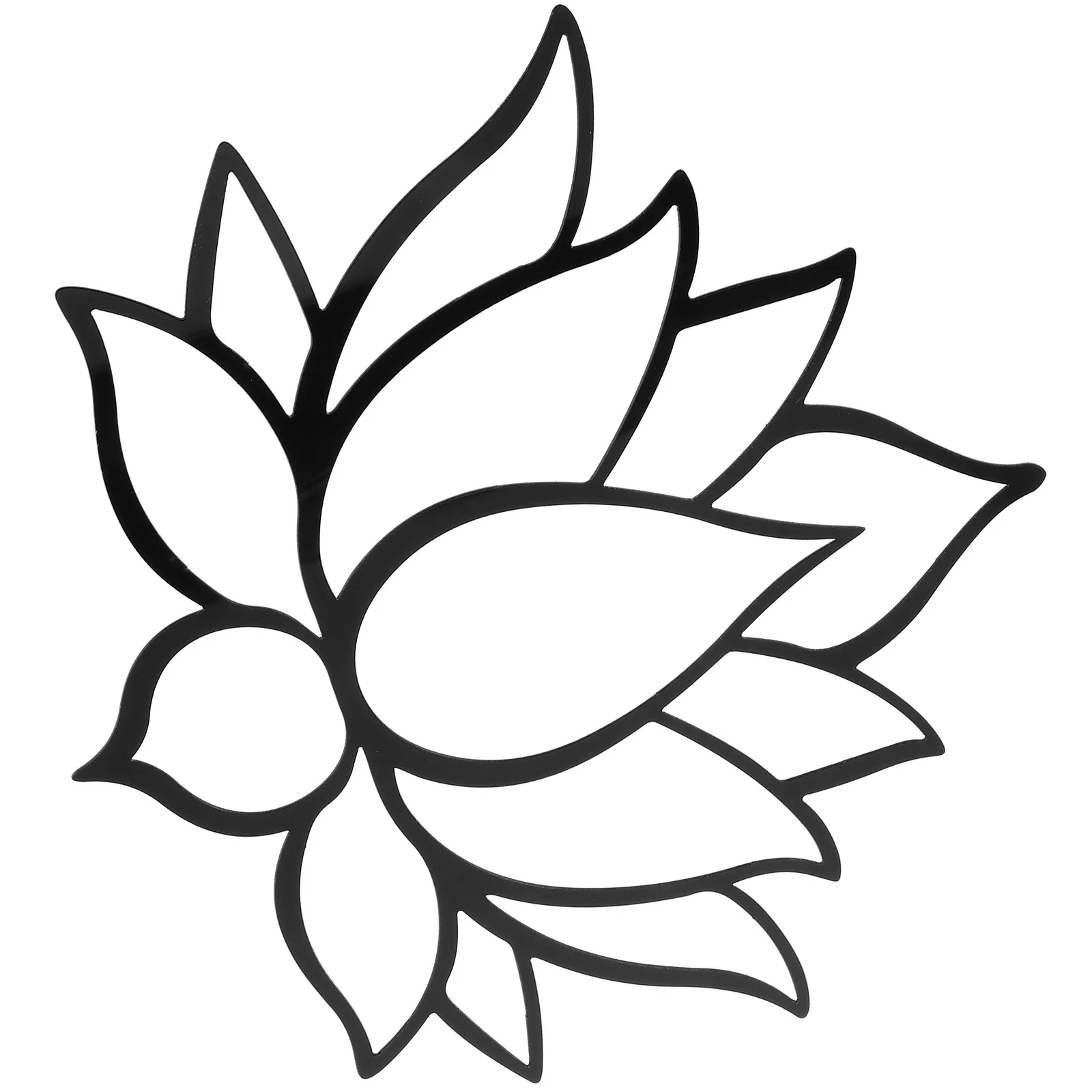 

Acrylic Lotus Mirror Wall Decor Self Adhesive Flower Hanging Sticker For Living Room Bedroom Dining Room Wall Art Decals