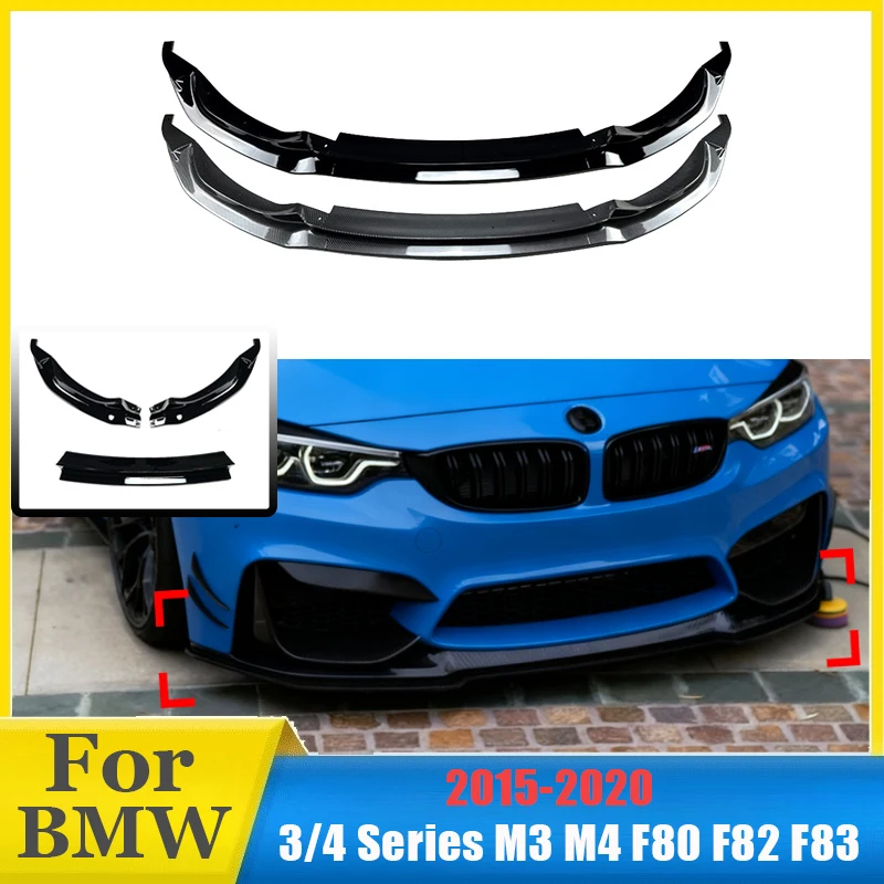 

For BMW 3 Series 4 Series M3 M4 F80 F82 F83 2015-2020 Front Lip Front Shovel Modification Guard Protector Body Kits Auto Parts