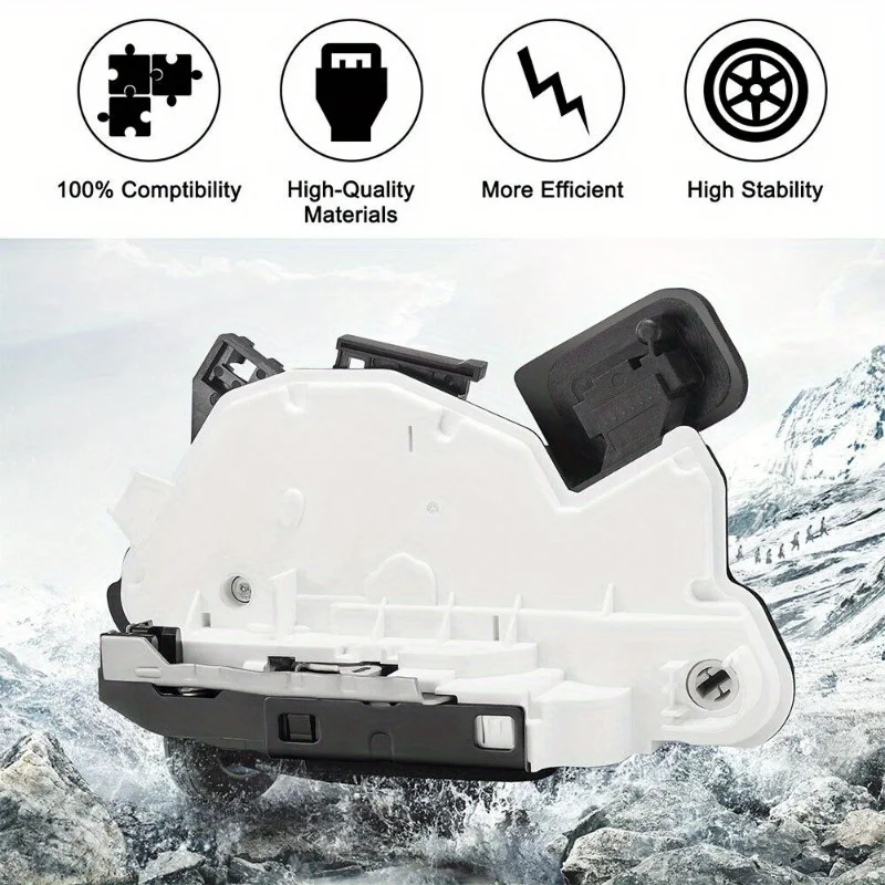 مشغل مزلاج قفل الباب الأمامي الأيسر 5K1837015E يناسب 12-17 فولكس فاجن باسات جولف #5