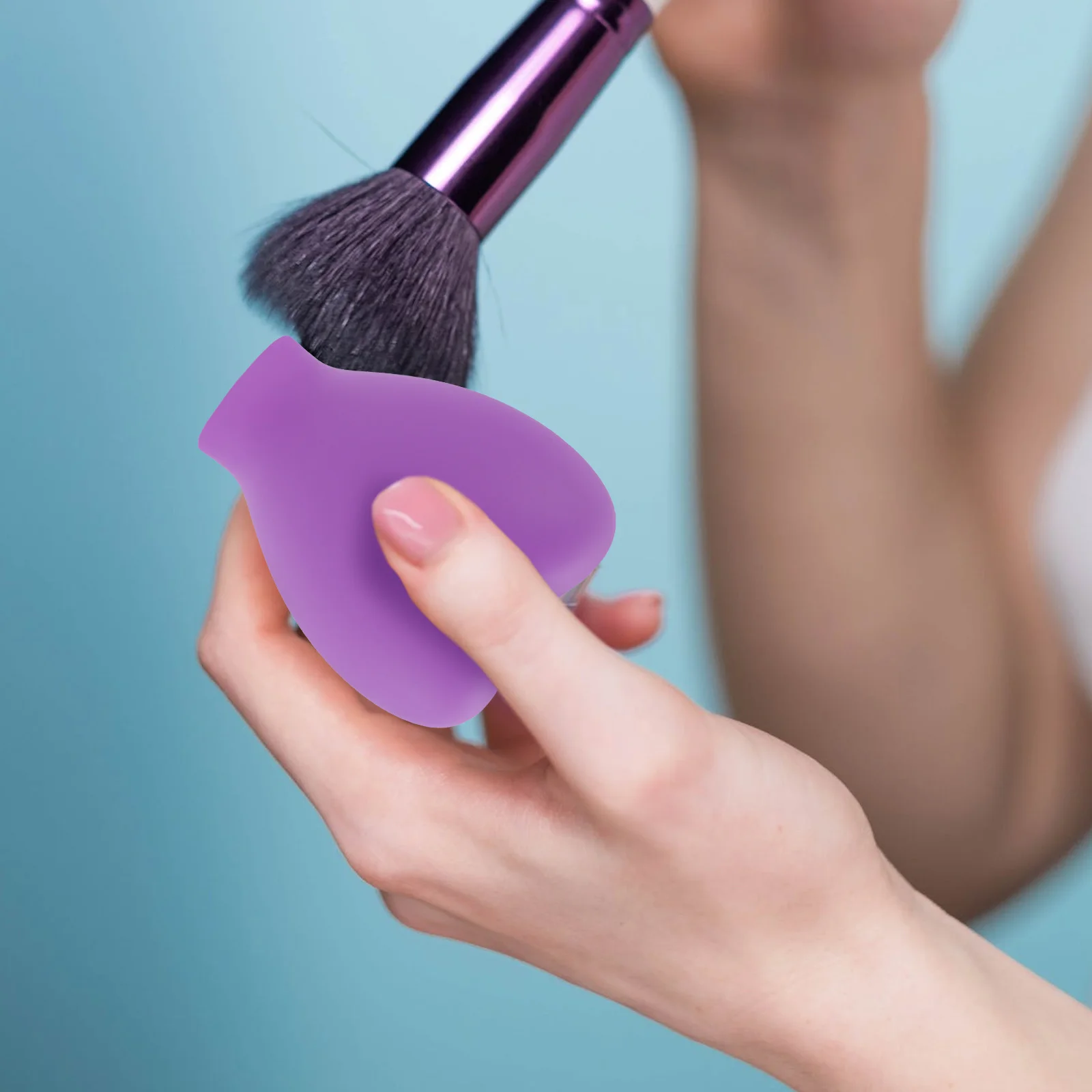 

6 Pcs Makeup Covers Silicone Protective Dustproof Travel Case for Foundation Brushes Cosmetics Brush Head Cover Lid Makeup Brush