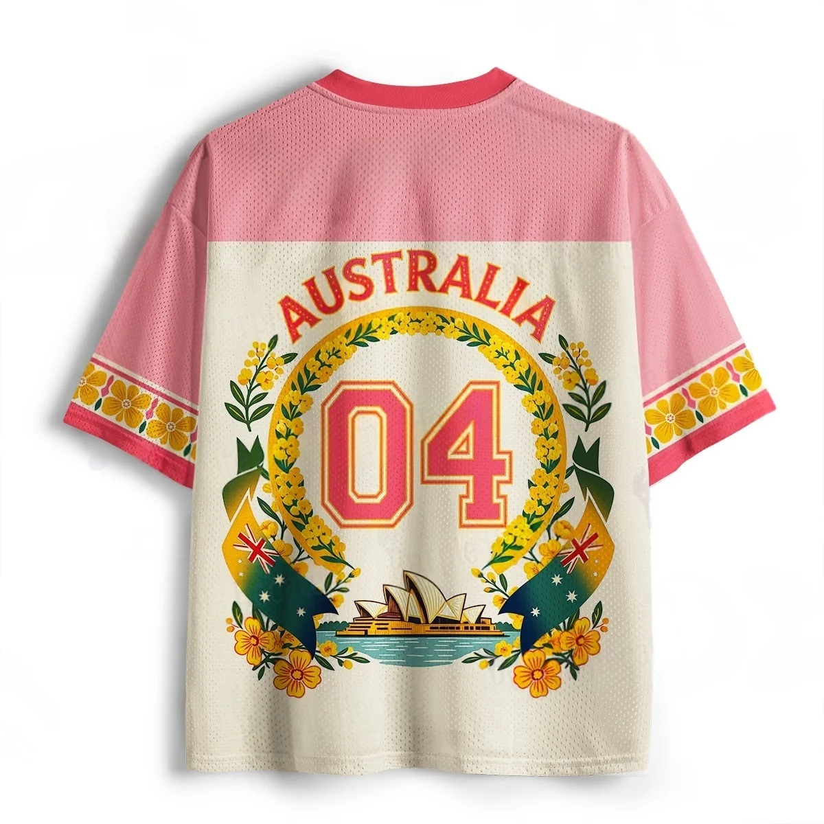 Adult and Child Australian Koala Sydney Opera House Acacia Pattern, Loose Breathable 3D Printed T-shirt with Supporting Features