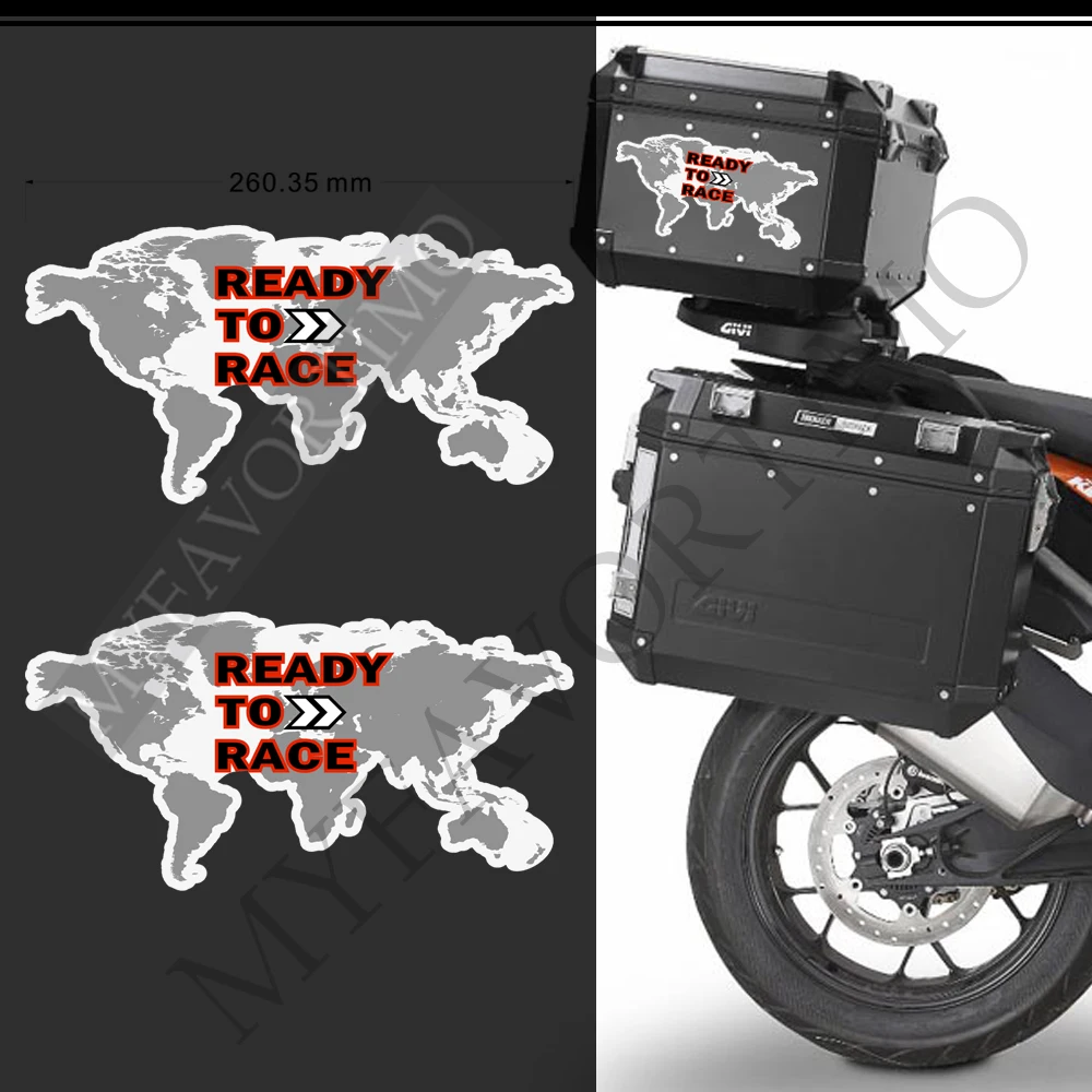 Motocicleta para ktm 250 390 1050 1090 1190 1290 1390 s r super aventura adv tronco casos de bagagem panniers alumínio pvc adesivos