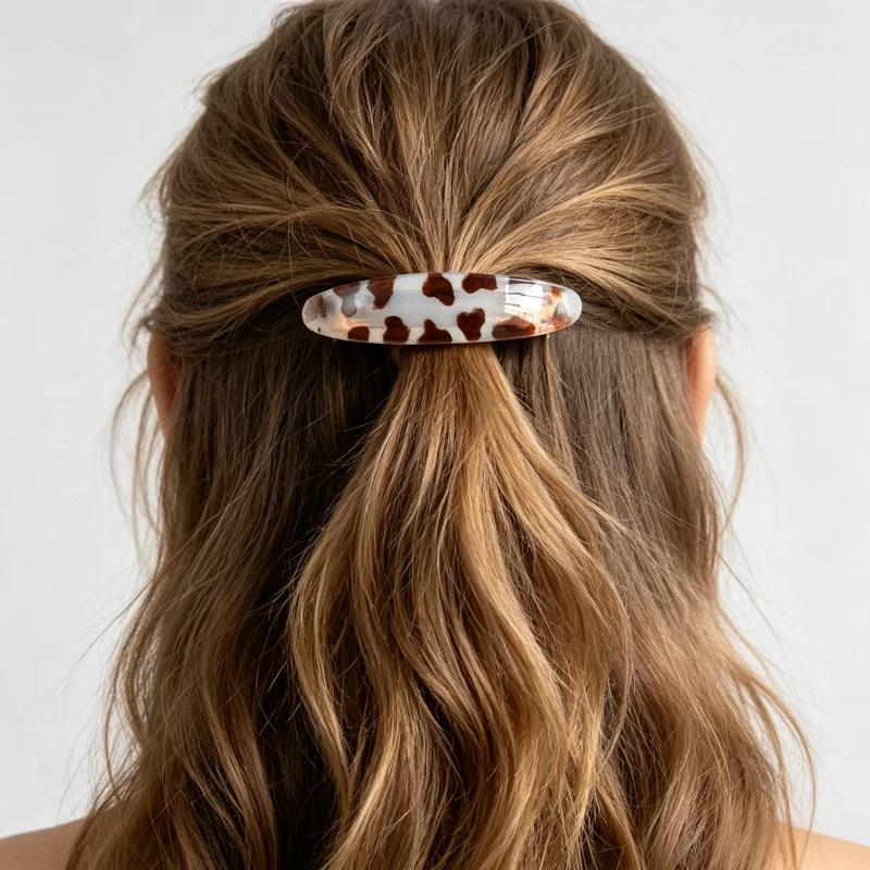 1PC Multicolor Leopard Print Plastic Hair Clip Suitable for Various Hair Types And Lengths Daily Use Ladies' Accessory Spring Cl