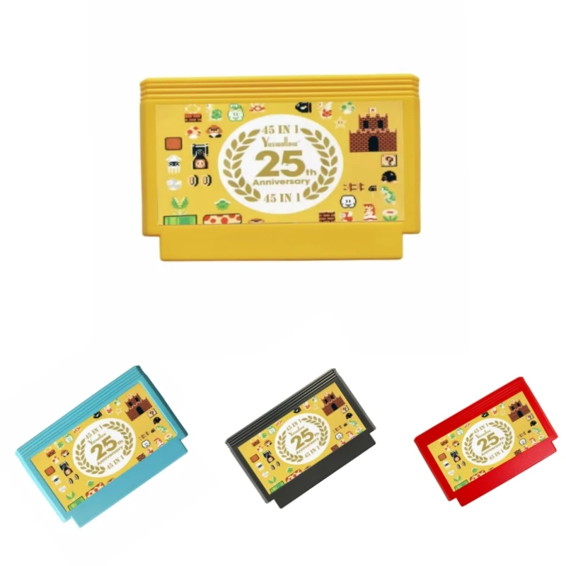 45 in 1 SMB Remix  Battery Save Game Cartridge For 8 Bit FC Console 60Pins Video Game Card