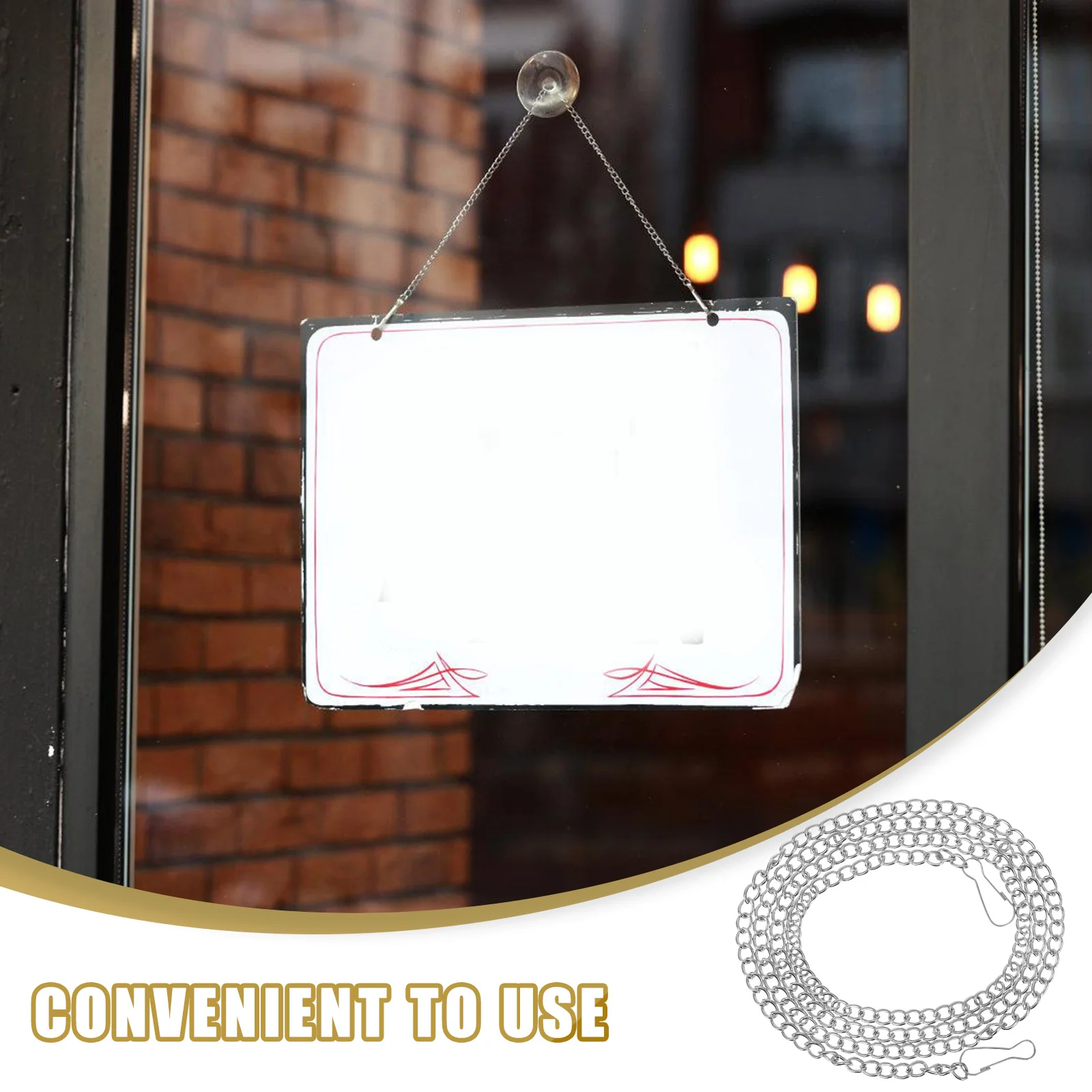 

10pcs Hanging Chains Heavy Duty Metal Plant Hangers For Bird Feeders Hooks Strong Iron Chains Decor Garden Ornaments Billboards