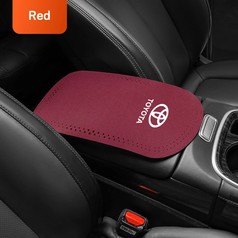 1Piece Fashion Car Armrest Cushion Storage Box Cover Pad Mat Leather For Toyota Avensis t25 t27 Auto Interior Accessories