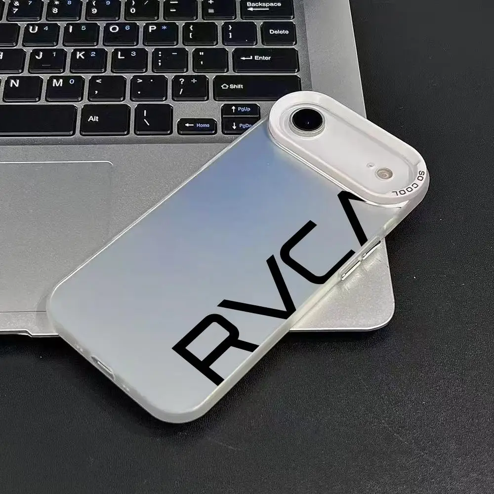 الفاخرة R-RVCA-S جراب هاتف آيفون 17 16 15 14 13 12 11 برو ماكس الهواء الملونة ماتي الليزر أورورا للصدمات جراب هاتف