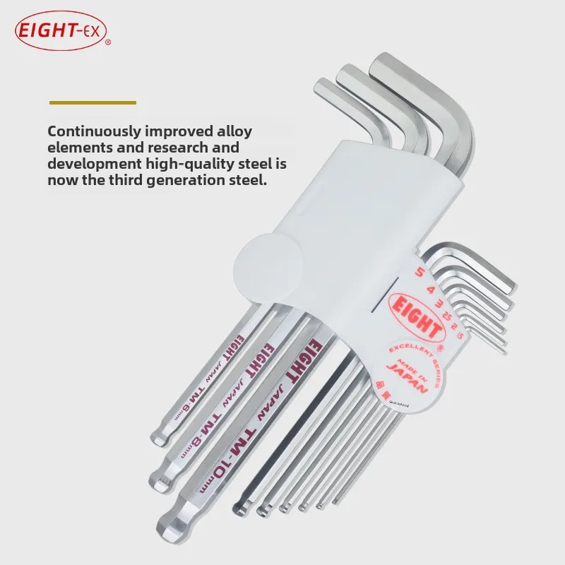 مجموعة مفاتيح سداسية مستوردة يابانية عالية الجودة TMS-7/9