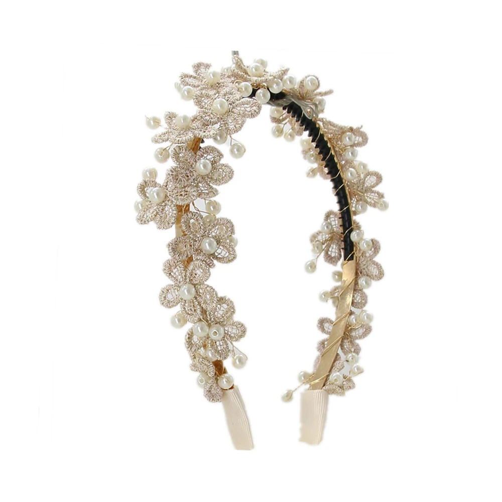 

New Women's All Pearl Headband Elegant and Sweet Headband Simple Hair Band Handmade Wedding Hair Accessories Gift