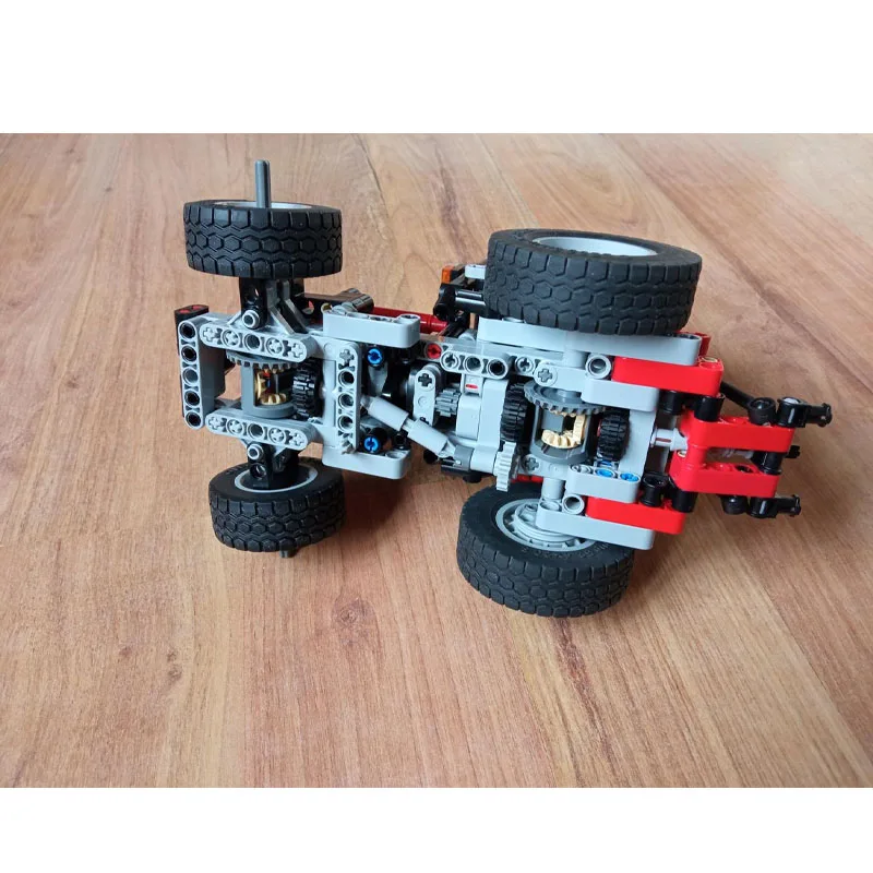 MOC-129010 نموذج مكعبات بناء شاحنة نقل المزارع الجديدة، 538 قطعة، لعبة مكعبات بناء عيد الميلاد هدية للأولاد والأطفال